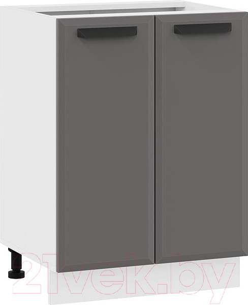 Изображение товара Шкаф-стол кухонный ТриЯ Тиана 1Н6 (белый/асфальт супермат)