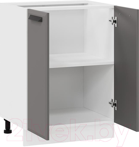 Изображение товара Шкаф-стол кухонный ТриЯ Тиана 1Н6 (белый/асфальт супермат)