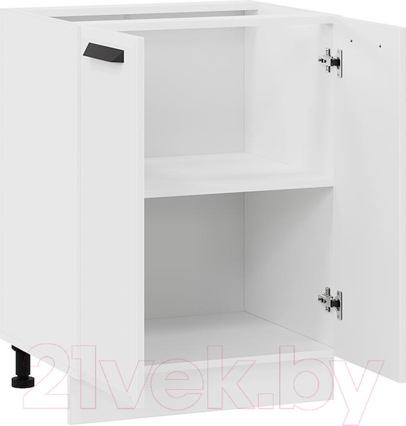 Изображение товара Шкаф-стол кухонный ТриЯ Тиана 1Н6 (белый/белый супермат)