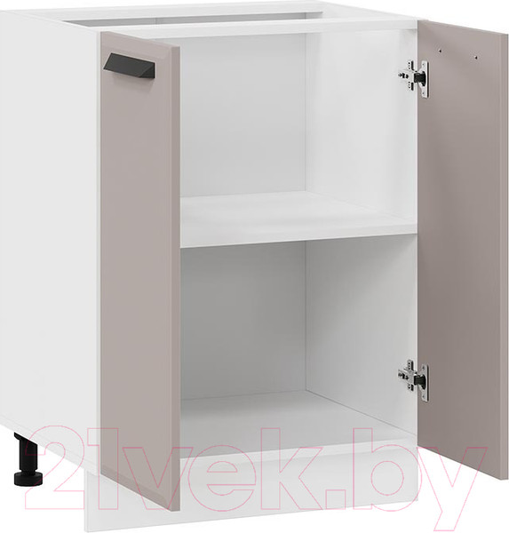 Изображение товара Шкаф-стол кухонный ТриЯ Тиана 1Н6 (белый/мокко супермат)