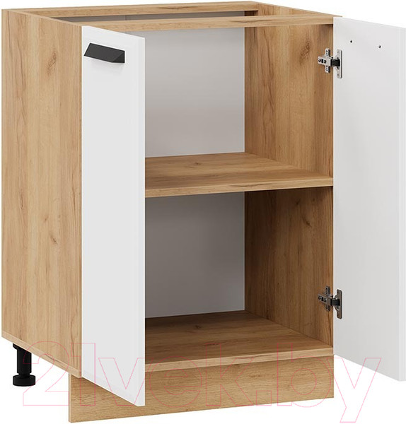 Изображение товара Шкаф-стол кухонный ТриЯ Тиана 1Н6 (дуб крафт золотой/белый супермат)