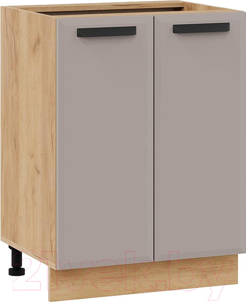 Изображение товара Шкаф-стол кухонный ТриЯ Тиана 1Н6 (дуб крафт золотой/мокко супермат)