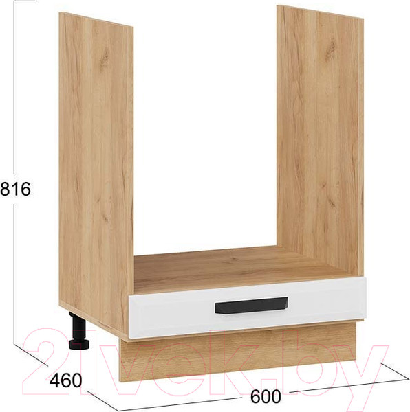 Изображение товара Шкаф под духовку ТриЯ Тиана 1Н6Б (дуб крафт золотой/белый супермат)
