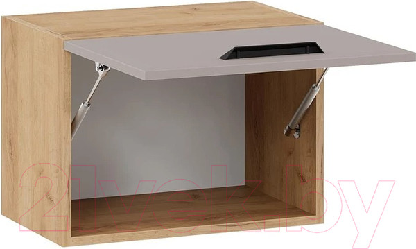 Изображение товара Шкаф под вытяжку ТриЯ Тиана 1В5Г (дуб крафт золотой/мокко супермат)