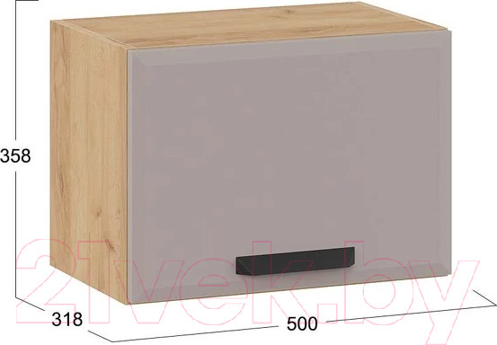 Изображение товара Шкаф под вытяжку ТриЯ Тиана 1В5Г (дуб крафт золотой/мокко супермат)