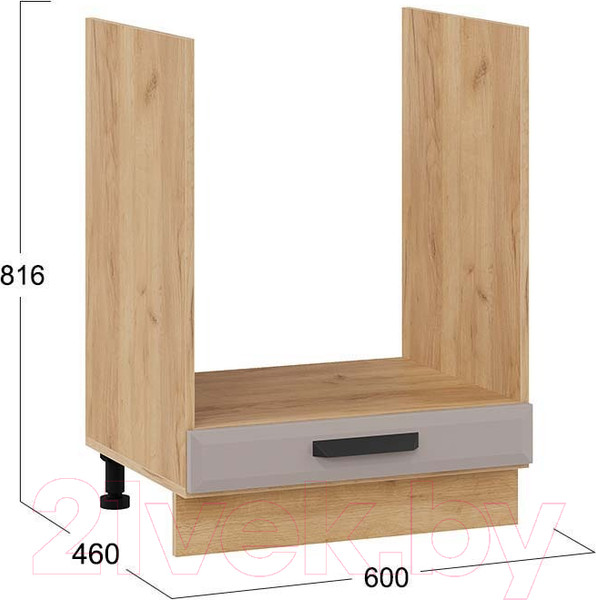 Изображение товара Шкаф под духовку ТриЯ Тиана 1Н6Б (дуб крафт золотой/мокко супермат)