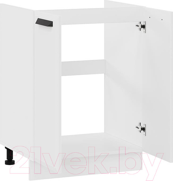 Изображение товара Шкаф под мойку ТриЯ Тиана 1Н6М (белый/белый супермат)