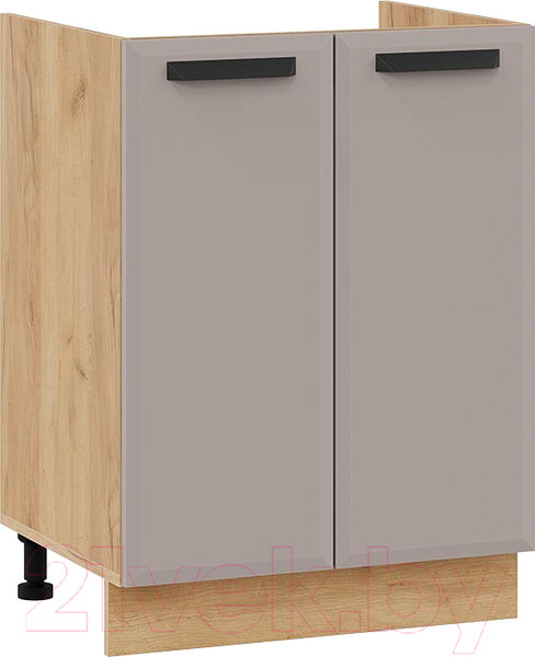 Изображение товара Шкаф под мойку ТриЯ Тиана 1Н6М (дуб крафт золотой/мокко супермат)