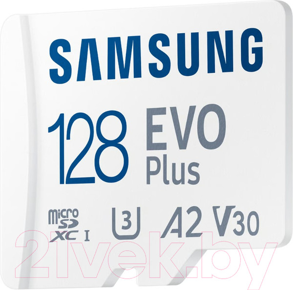Изображение товара Карта памяти Samsung EVO Plus microSDXC 128GB + адаптер (MB-MC128SA/APC)