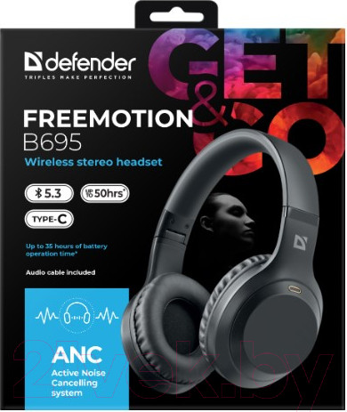 Изображение товара Беспроводные наушники Defender FreeMotion B695 / 63695 (черный)