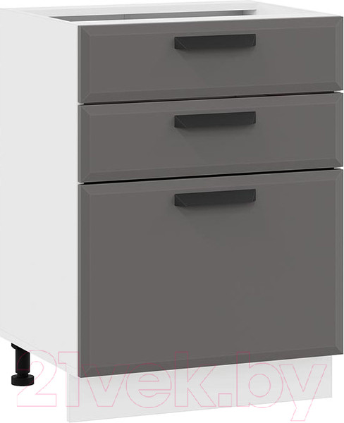 Изображение товара Шкаф-стол кухонный ТриЯ Тиана 1Н6Я3 (белый/асфальт супермат)