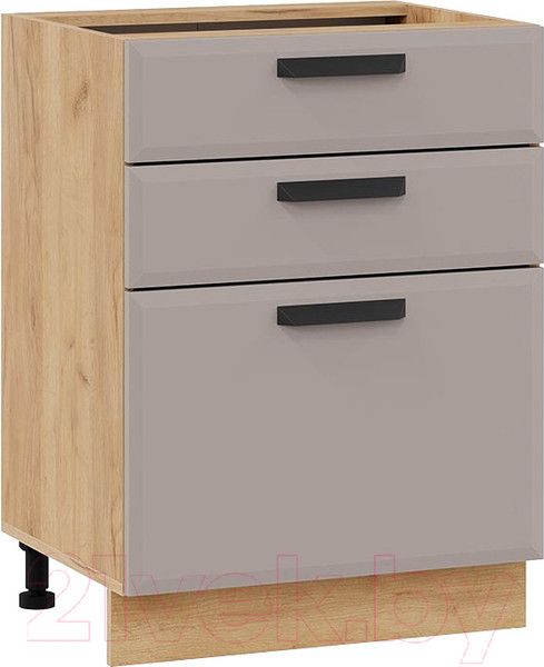 Изображение товара Шкаф-стол кухонный ТриЯ Тиана 1Н6Я3 (дуб крафт золотой/мокко супермат)