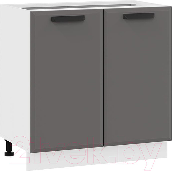 Изображение товара Шкаф-стол кухонный ТриЯ Тиана 1Н8 (белый/асфальт супермат)