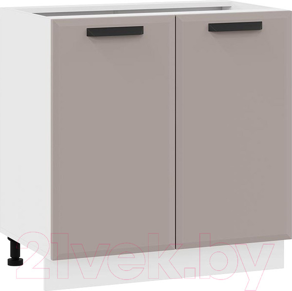 Изображение товара Шкаф-стол кухонный ТриЯ Тиана 1Н8 (белый/мокко супермат)
