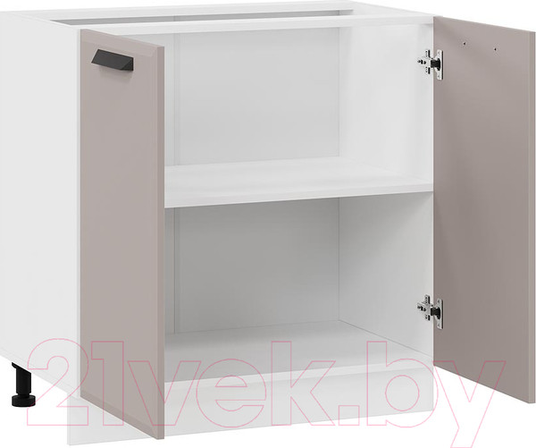 Изображение товара Шкаф-стол кухонный ТриЯ Тиана 1Н8 (белый/мокко супермат)