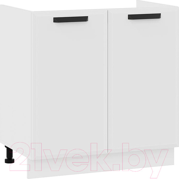 Изображение товара Шкаф под мойку ТриЯ Тиана 1Н8М (белый/белый супермат)