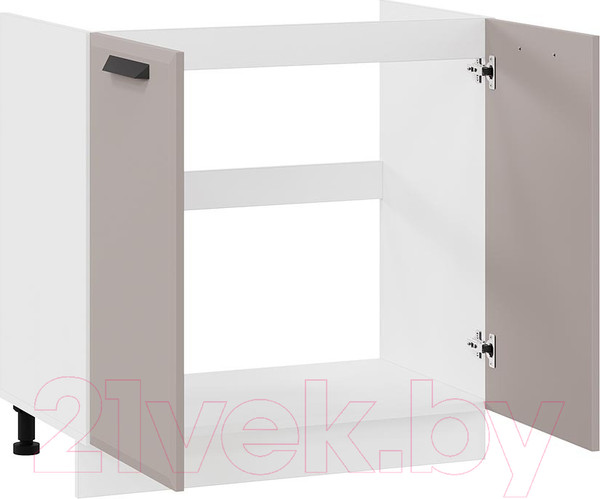 Изображение товара Шкаф под мойку ТриЯ Тиана 1Н8М (белый/мокко супермат)