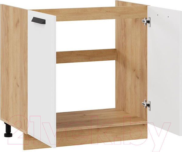 Изображение товара Шкаф под мойку ТриЯ Тиана 1Н8М (дуб крафт золотой/белый супермат)