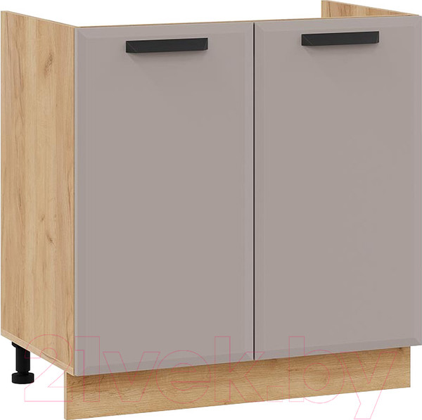 Изображение товара Шкаф под мойку ТриЯ Тиана 1Н8М (дуб крафт золотой/мокко супермат)