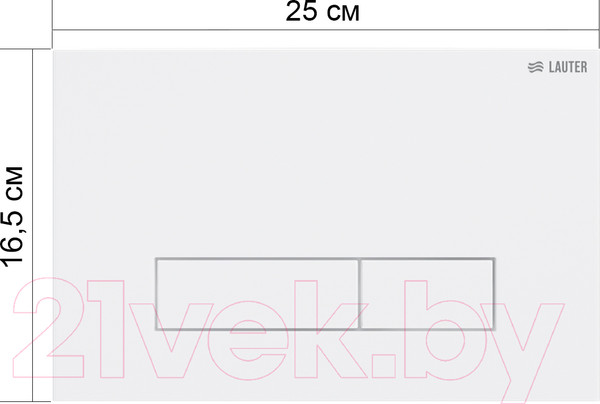 Изображение товара Кнопка для инсталляции Lauter 219701HD (хром)