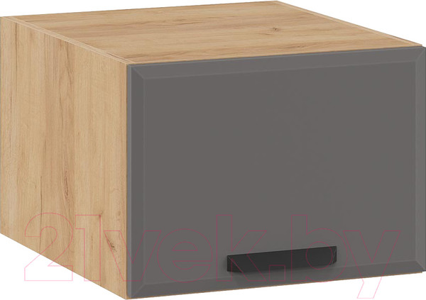 Изображение товара Шкаф навесной для кухни ТриЯ Тиана 1В5ГП (дуб крафт золотой/асфальт супермат)