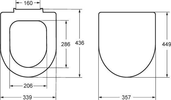 Изображение товара Сиденье для унитаза Roca The Gap Round / 7801D12001
