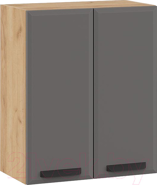 Изображение товара Шкаф навесной для кухни ТриЯ Тиана 1В6 (дуб крафт золотой/асфальт супермат)