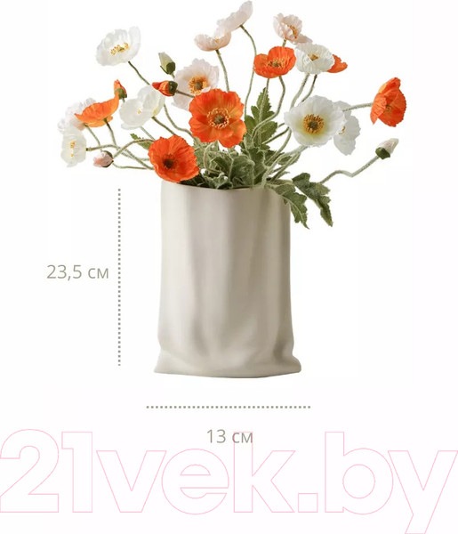 Изображение товара Ваза Merry Bear Home Decor Бумажный пакет / 30001539 (молоко)