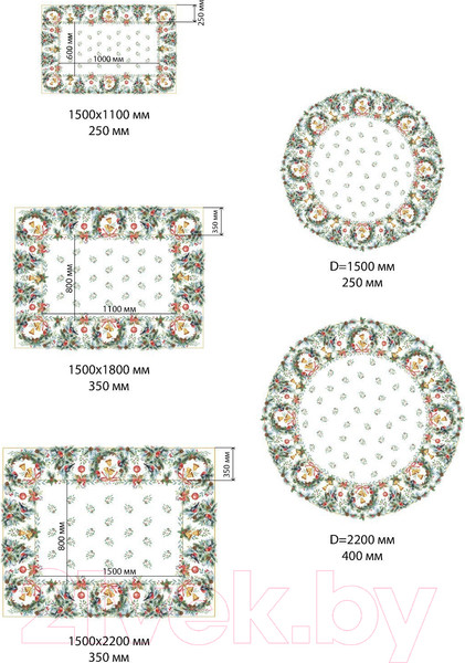 Изображение товара Скатерть Этель Сhristmas Bells / 7319001