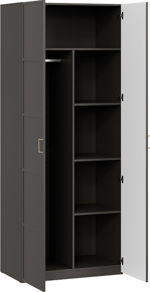 Изображение товара Шкаф ТриЯ Стелла для одежды (серый вулкан/фон серый)