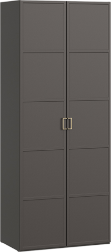Изображение товара Шкаф ТриЯ Стелла для одежды (серый вулкан/фон серый)