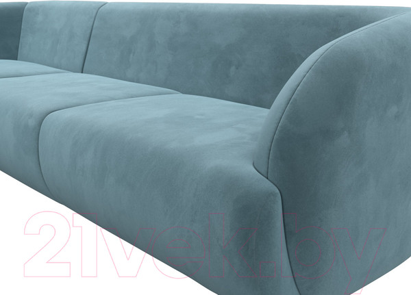 Изображение товара Диван угловой Лига Диванов Лига-041 левый / 122187L (велюр бирюзовый)