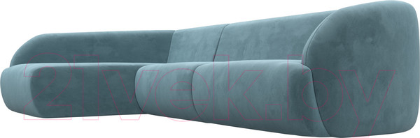 Изображение товара Диван угловой Лига Диванов Лига-041 левый / 122187L (велюр бирюзовый)