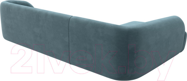 Изображение товара Диван угловой Лига Диванов Лига-041 левый / 122187L (велюр бирюзовый)