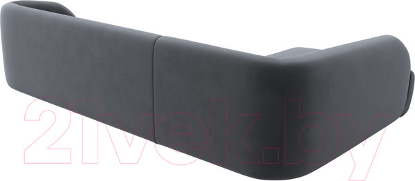 Изображение товара Диван угловой Лига Диванов Лига-041 левый / 122190L (велюр серый)