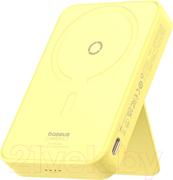 Изображение товара Портативное зарядное устройство Baseus MagPro / P10064101Y23-00 (желтый лимон)