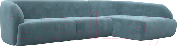 Изображение товара Диван угловой Лига Диванов Лига-041 правый / 122187 (велюр бирюзовый)