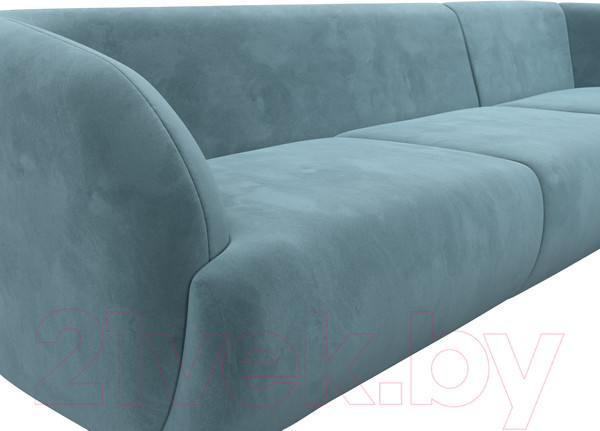 Изображение товара Диван угловой Лига Диванов Лига-041 правый / 122187 (велюр бирюзовый)