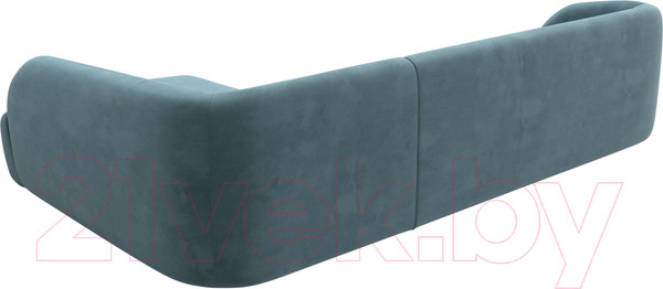 Изображение товара Диван угловой Лига Диванов Лига-041 правый / 122187 (велюр бирюзовый)