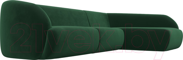 Изображение товара Диван угловой Лига Диванов Лига-041 правый / 122188 (велюр зеленый)