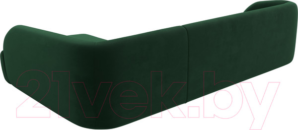 Изображение товара Диван угловой Лига Диванов Лига-041 правый / 122188 (велюр зеленый)