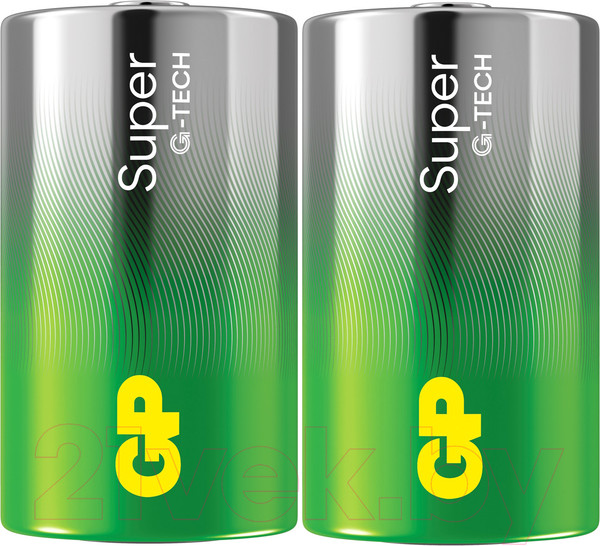 Изображение товара Комплект батареек GP Batteries Super LR20/13AETA21EAN-2S2 (2шт)
