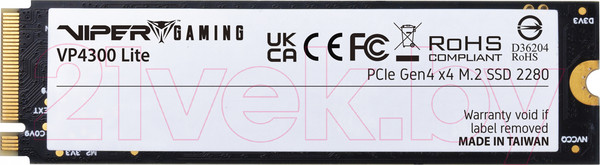 Изображение товара SSD диск Patriot VP4300 Lite (VP4300L1TBM28H)