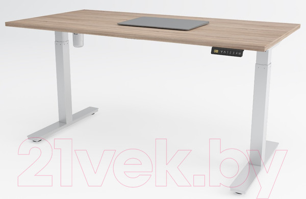 Изображение товара Стол с подъемным механизмом WellDesk WDЕ Evolution 139.5x80x1.8 (белый/ясень шимо)