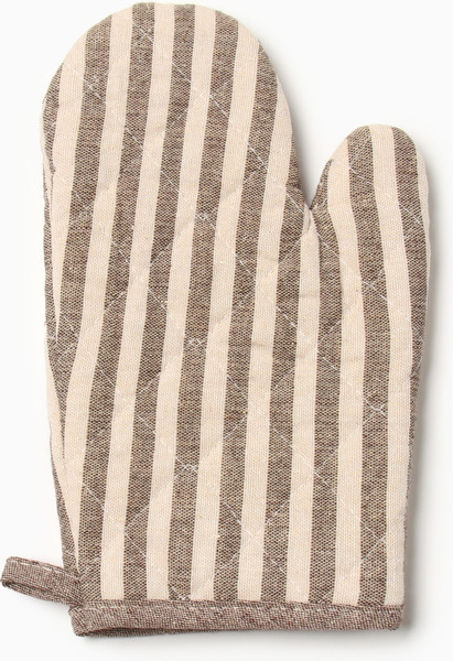 Изображение товара Рукавица-прихватка Доляна Полоса / 10103131 (коричневый)