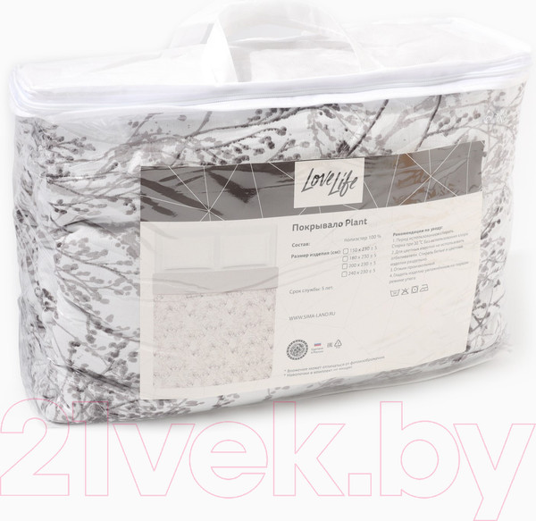Изображение товара Покрывало Love Life Plant 2сп / 10623994
