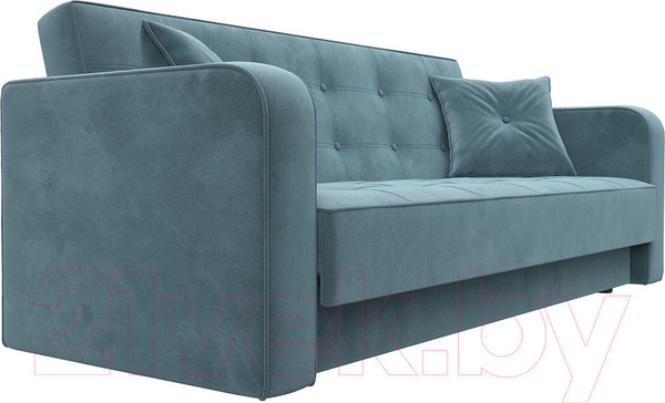Изображение товара Диван Лига Диванов Тур книжка / 121775 (велюр бирюзовый)
