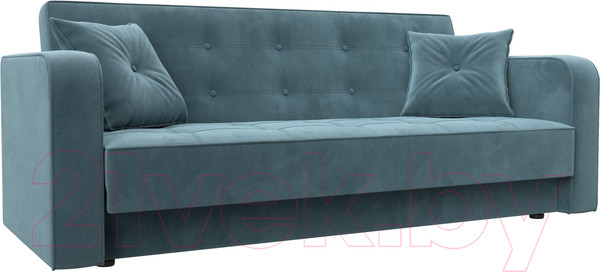 Изображение товара Диван Лига Диванов Тур книжка / 121775 (велюр бирюзовый)