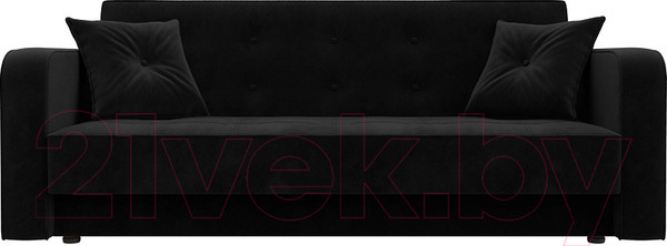 Изображение товара Диван Лига Диванов Тур книжка / 121779 (велюр черный)