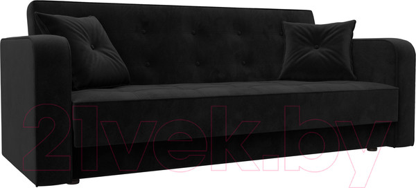 Изображение товара Диван Лига Диванов Тур книжка / 121779 (велюр черный)